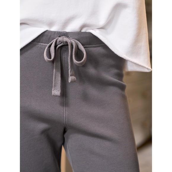 FRANK & EILEEN Catherine Sweatpants Women Medium Gray Cropped Wide Leg - Picture 3 of 16